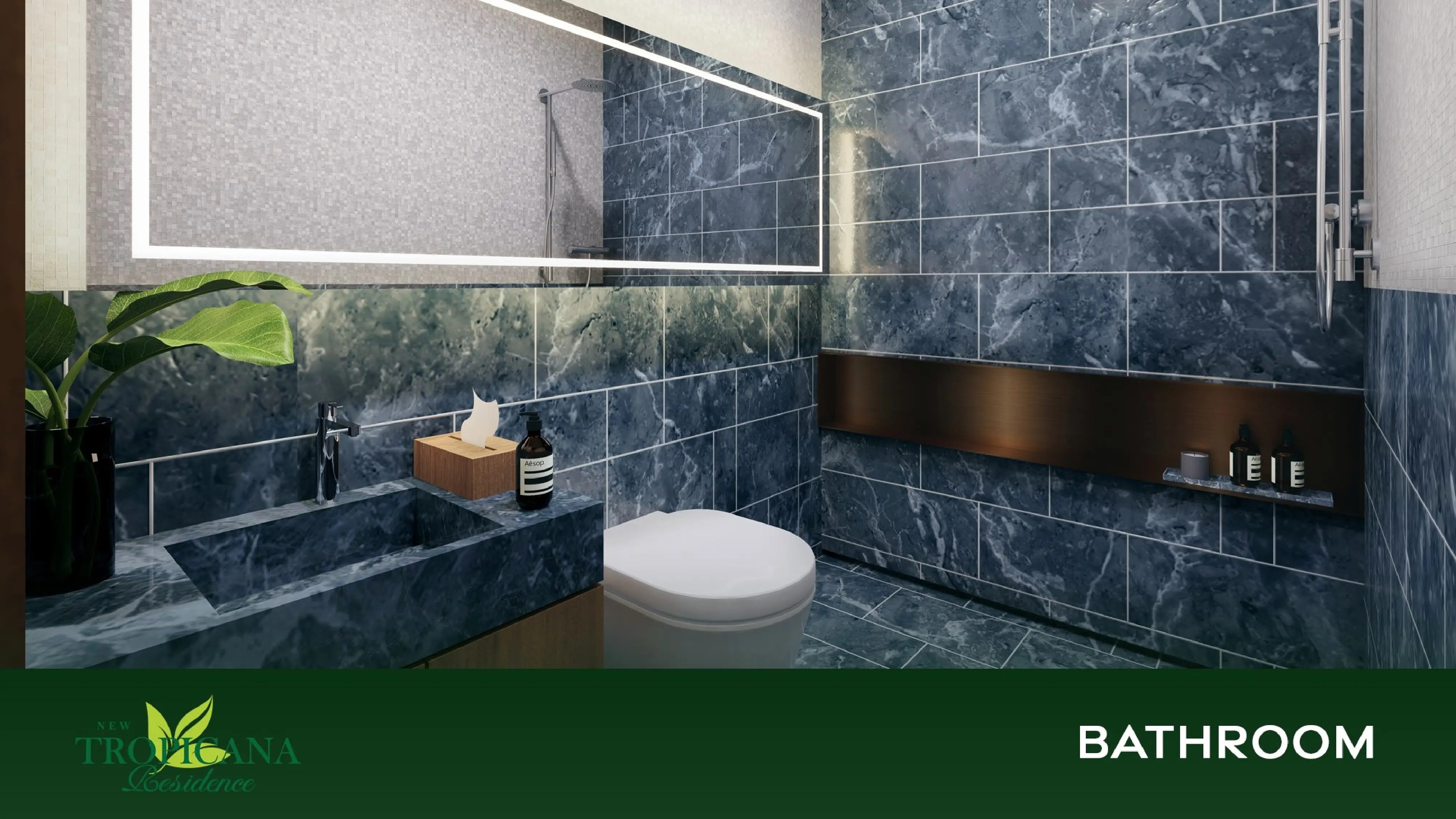 Maldives bathroom with premium fixtures and modern design