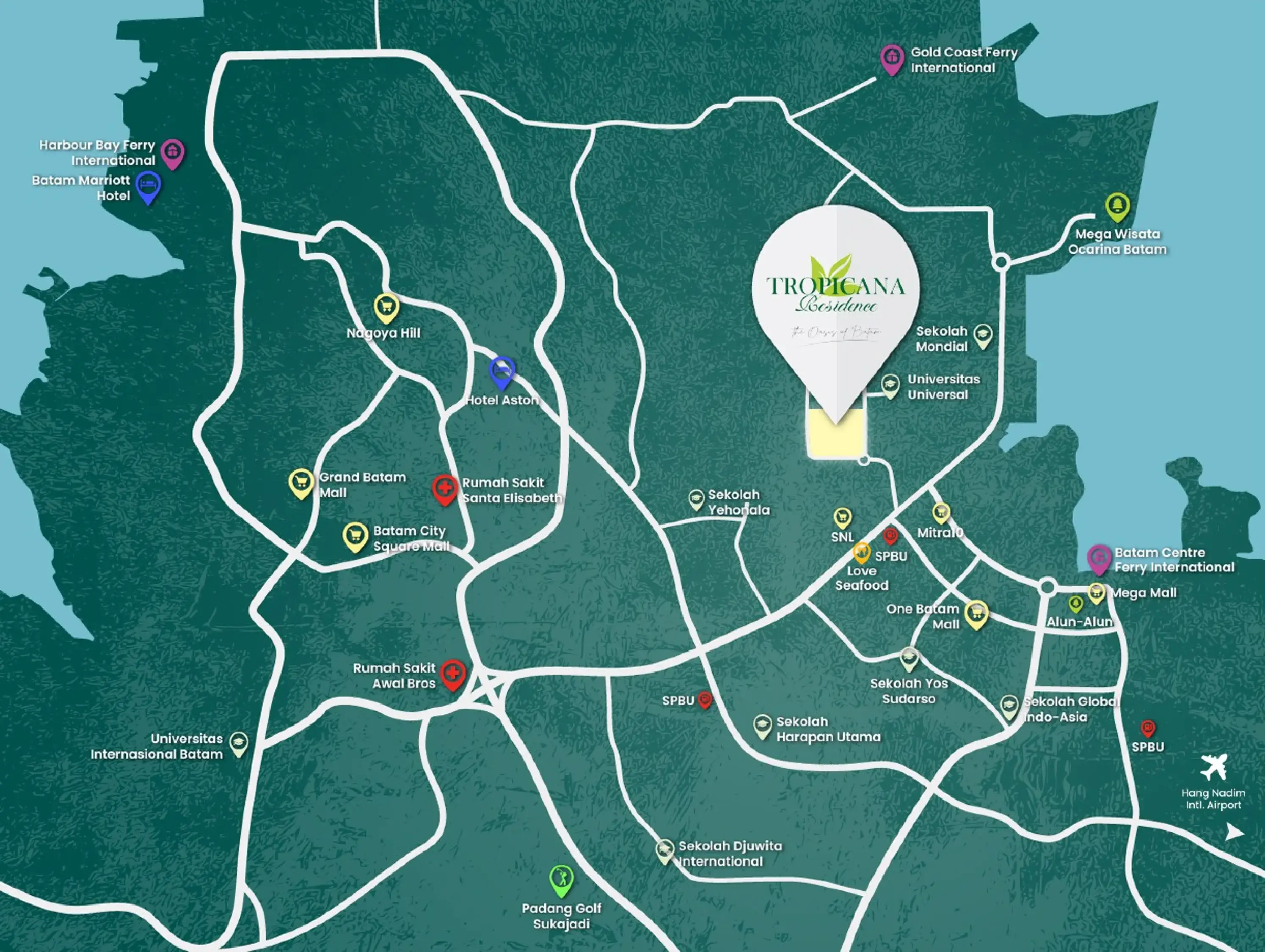 Map view of Tropicana Residence